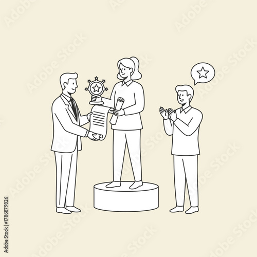 Award ceremony honoring achievement and recognition of excellence.