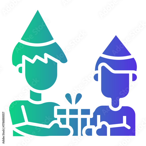 congratulation Gradient icon