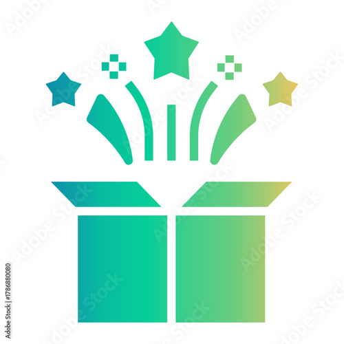 congratulation Gradient icon