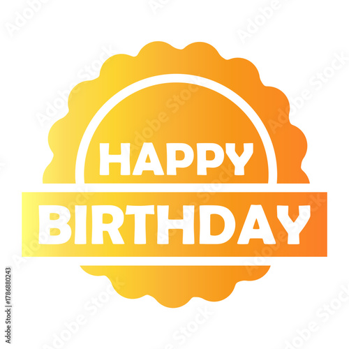 congratulation Gradient icon