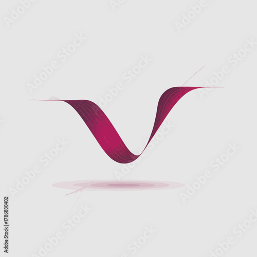 A vibrant wave design showcases a smooth transition of pink hues. The artistic expression portrays fluidity and elegance, perfect for modern aesthetics.