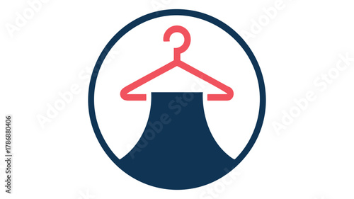 Hanger with clothing icon design