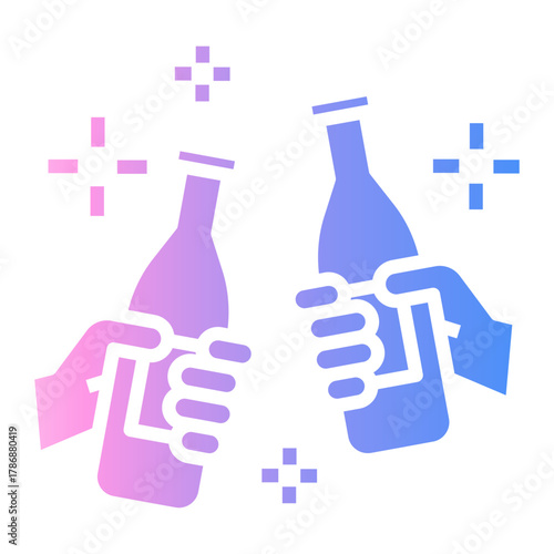 congratulation Gradient icon