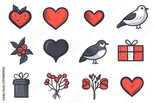 Valentine's Day Website Icons PNG