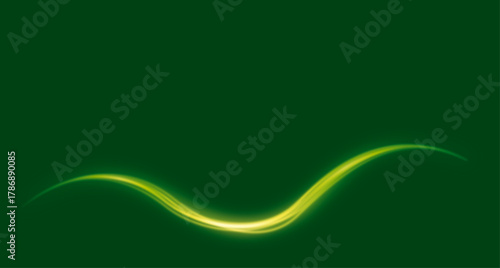 発光しているような波型の線