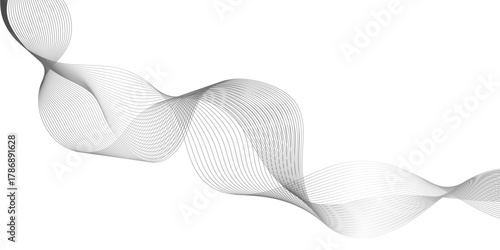 black wave line patterns creating striking contrast and depth, abstract black wave design with smooth curves and elegant movement on a light background, abstract black wave lines on White.