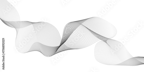 black wave line patterns creating striking contrast and depth, abstract black wave design with smooth curves and elegant movement on a light background, abstract black wave lines on White.