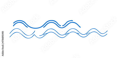 A serene illustration of ocean waves, capturing the gentle movement and peaceful essence of the sea, the artwork evokes a sense of calm