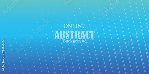  Abstract blue halftone dotted minimal background. Mock up for busines conference announcement. Landing page