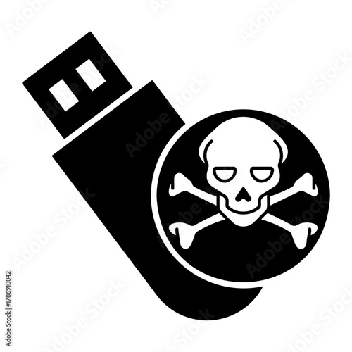 cyber threat Solid icon