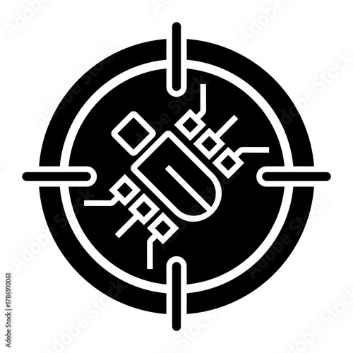 cyber threat Solid icon