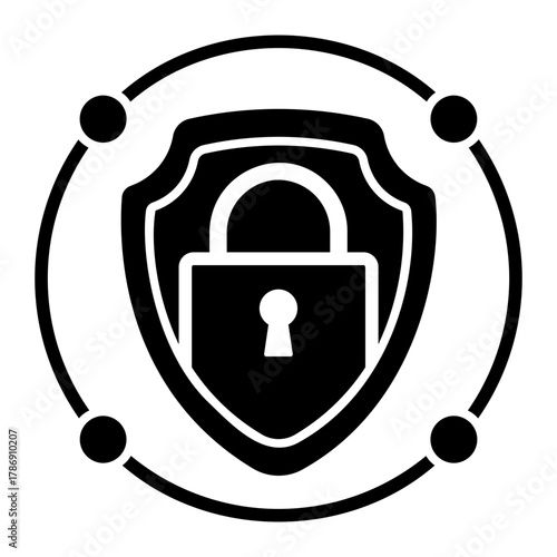 cyber threat Solid icon