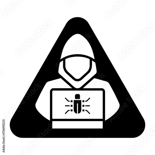 cyber threat Solid icon