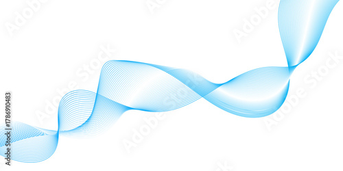 Abstract white and blue curve shapes background, abstract design with wave line shapes and dynamic lighting, animated background video with turquoise spiral wave pattern.