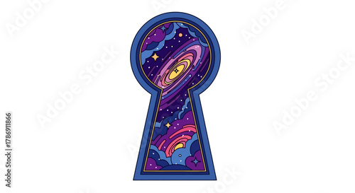 Cosmic Keyhole A Glimpse into the Universe's Mysteries