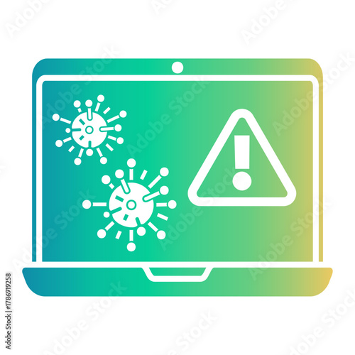 cyber threat Gradient icon