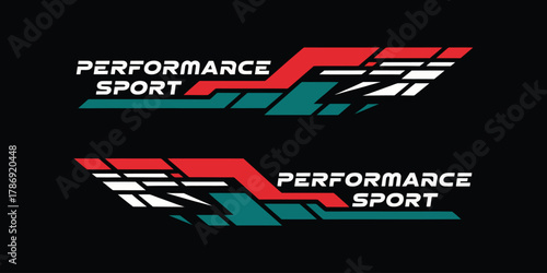 Racing decal stripe vector collection with stylish speed lines and sports stripes, perfect for car tuning, vehicle wraps, and motorcycle customization