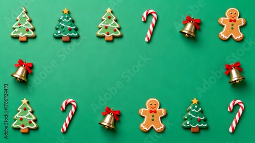 Christmas cookies and decorations