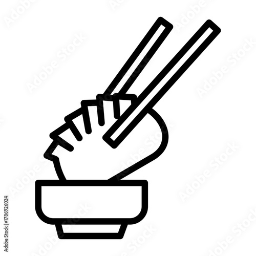 food courts Line Icon