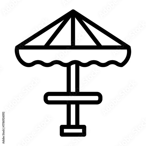 food courts Line Icon