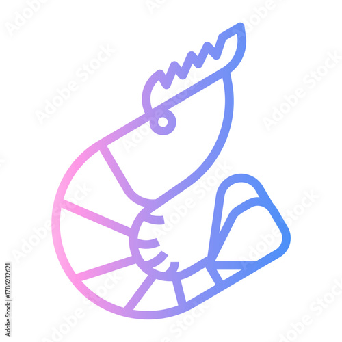 food courts Line Gradient Icon