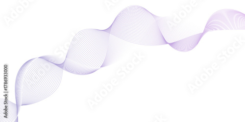 Abstract wavy lines on white background, translucent gray lines weaving across a pristine white backdrop, elegant abstract design featuring flowing waves in subtle gray tones.