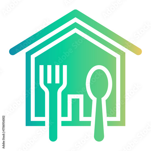 food courts Gradient icon