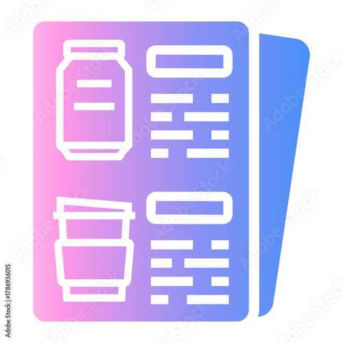 food courts Gradient icon