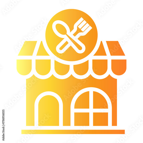 food courts Gradient icon