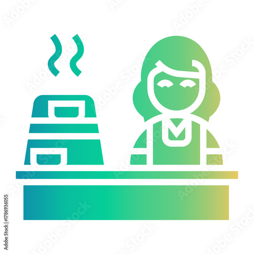 food courts Gradient icon