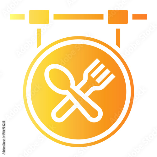 food courts Gradient icon
