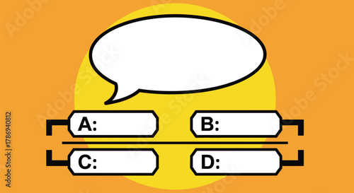Interactive quiz template with multiple choice for engaging learning