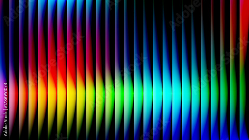 Colorful Abstract Background Design with Light, Shadow, and Vertical Lines. uturistic neon wave pattern, modern digital energy texture design, minimal tech motion wallpaper illustration