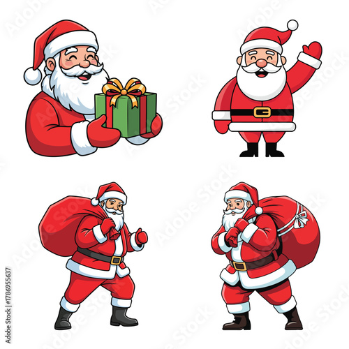 Santa Claus Vector illustration pack