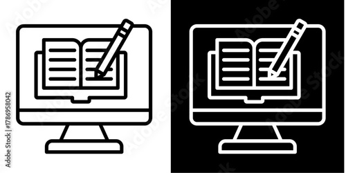 Editor  Icon Set White Style Collection