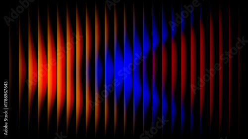 Elegant Green Ribbed Glass Texture 3D Fluted Waves with Glossy Gradient for a Premium Corrugated Metal Background