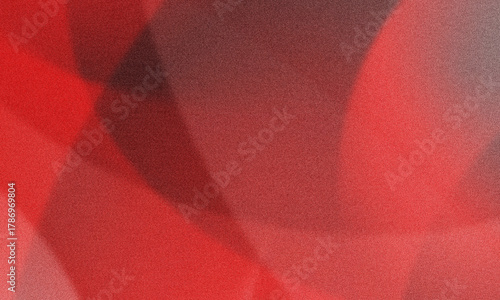 Fotografía Abstract Red and Gray Grainy Texture Background with Geometric Shapes, Gradient,