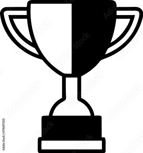 Award Trophy Design for Sports Events in a Minimalist Style with Bold Graphic Elements