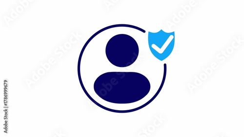  profile approved illustration icon.
