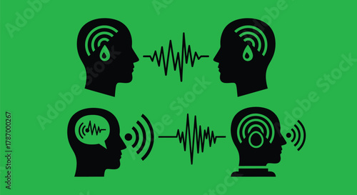 Communication concept interpersonal connection signal transmission