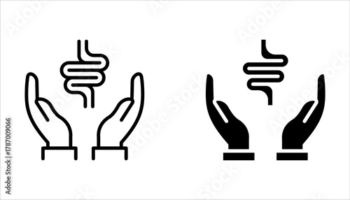 Organ Donation Icon Set, Medical Collection, Human Organ Donation Concept Linear Pictograms on white background