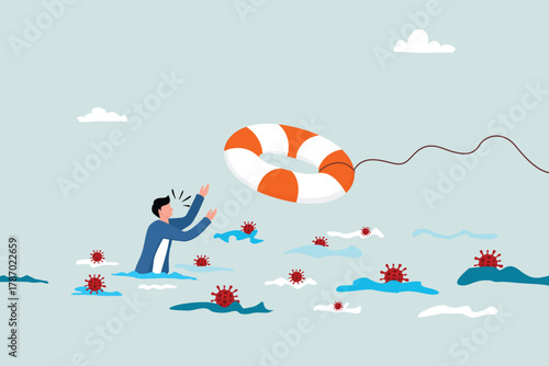 Virus crisis relief policies, business insurance or government stimulus to help small businesses and entrepreneurs survive the outbreak, entrepreneurs are trying to survive with the virus around.