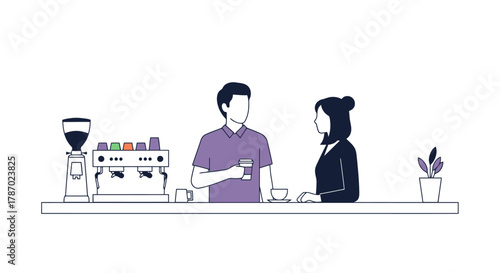 Modern Laboratory Scene with Scientists Conducting Research and Experiments