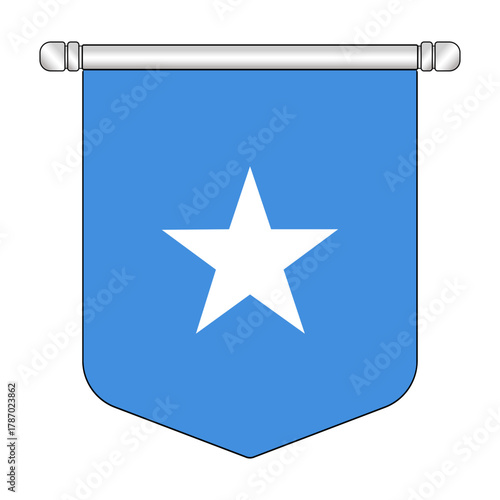 Equatorial Somalia National Banner Symbol Hanging
