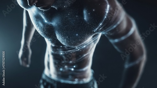 Muscular male torso