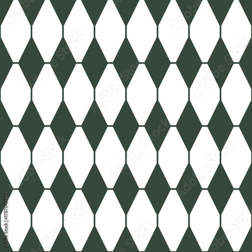 Geometric pattern featuring vertically aligned diamond shapes, creating a clean, symmetrical and modern repetitive design. Minimalistic and stylish visual ideal for fashion, interior decor, wallpaper,
