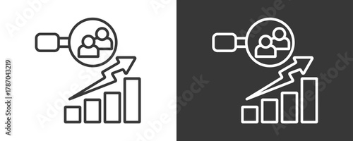 Demographic Icon Set Vector Collection Isolated In Black And White