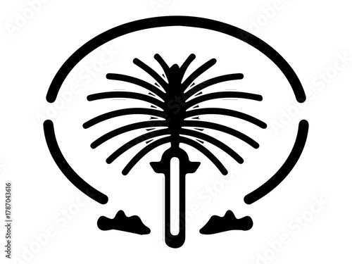 Stylized Palm Tree Icon