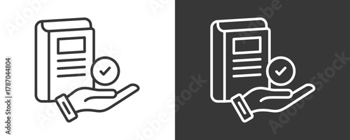 Feasibility Studies Icon Set Vector Collection Isolated In Black And White