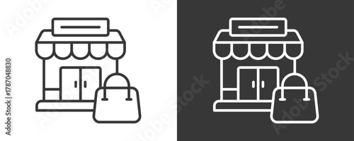 Shopping Icon Set Vector Collection Isolated In Black And White